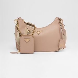 Prada Re-Edition 2005 Saffiano leather bag in cameo beige
